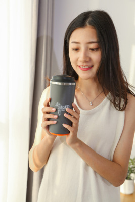 Factory wholesale coffee milk tea magic not long cup three generations push not water cup 304 stainless steel liner