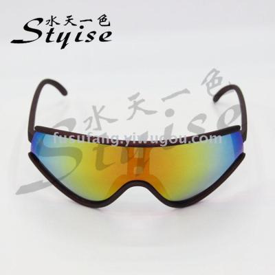 Fashion outdoor large frame ski eye protection sports sunglasses 9757