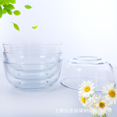 Wholesale gifts Thai bowls plain bowls household ingredients and heat-resistant unleaded tempered glass bowls