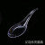 Disposable Transparent Plastic Spoon Transparent Spoon Dessert Soup Spoon Tableware Aviation Spoon