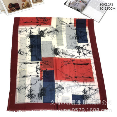 2019 new satin print fashion versatile print scarf beach towel 6