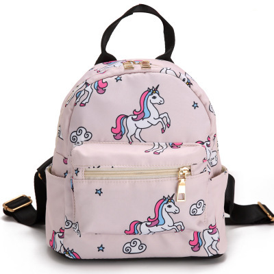 Unicorns, flamingos and cactus are popular designs for women's backpacks