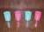No. 12 Small Candle Cup Spray Color Printing Frosted Roast Flower Glass Cup Bar KTV Candle Cup Candle Cup