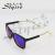 Stylish large box sunglasses stylish retro color film sunglasses driving reflective sun 4106B