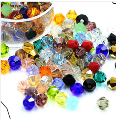 4# pointy beads mixed with color