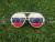Russian butterfly glasses World Cup fans cheer glasses carnival glasses can be customized