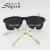 Stylish large box sunglasses stylish retro color film sunglasses driving reflective sun 4106B