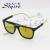 Pair sunglasses stylish men and women sunglasses reflective toad glasses retro round face glasses 4101B