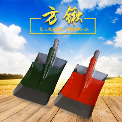 The Spot agricultural tools, square head shovel steel shovel head shovel polishing square shovel large shovel head wide head shovel