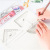 Misty New Stationery Simple Cute Student Ruler Set Transparent Plastic Ruler Suit 20cm