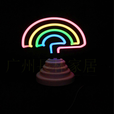 Neon lights flamingos glow decorative lamp web celebrity led small night lights