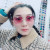 Frameless lovely heart-shaped sunglasses chaoyuan sufeng gradient sunglasses peach heart web celebrity holiday glasses