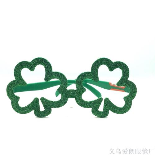irish clover glasses st. patrick‘s day glasses irish party prom glasses