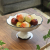 New home crafts/grey-and-white lotus heart zen/ceramic fruit tray to receive furnishings