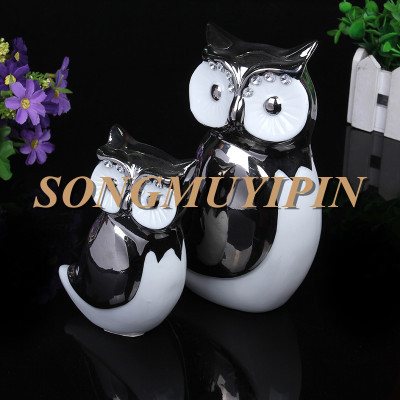 2015 new ceramic decoration creative european-style fashion household ceramic owl living room craft decoration
