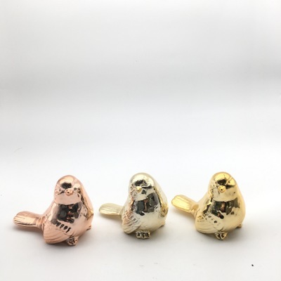 South American popular ceramic electroplating bird furnishing small gifts for boys and girls personality 