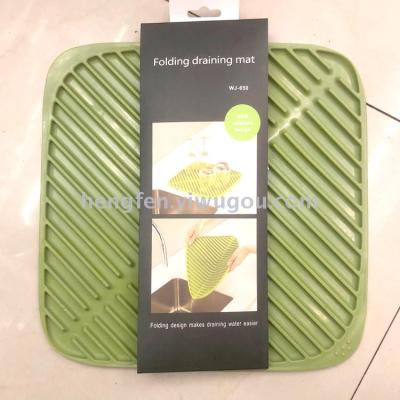 New large-size silicone asphalt pad large-size collapsible water control cup pad bowl pad anti-hot pot pad table mat