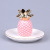 Nordic ceramic electroplated gold jewelry tray pineapple jewelry rack rings receive furnishings