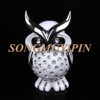 Manufacturer supplies owl of pottery and porcelain originality handicraft to place adorn Europe type to 