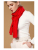 Chinese red cashmere scarf annual homecoming party opening ceremony must-have warm scarf red