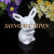 Creative gifts cute ceramic arts bunny electroplating fashion European home decoration ceramic 