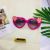 Lovely baby sunglasses heart peach strawberry sunglasses for children sunshade mirror