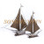 Western-style household sailboat furnishings metal crafts plain sailing iron art living room decoration furnishings