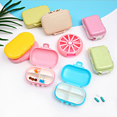 Portable portable medicine box is divided into mini travel medicine moisture-proof sealed medicine box gifts