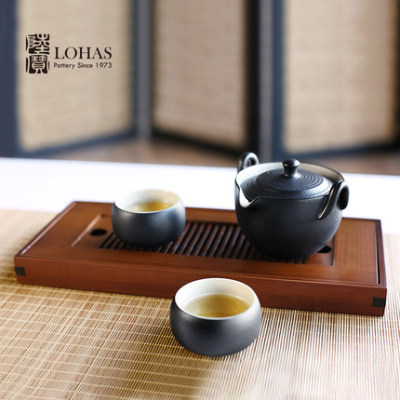 Lu bao tao ran cover bowl ceramic kung fu tea set set teapot tea cup tea tray