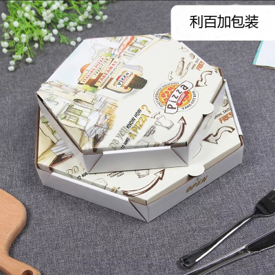 Factory direct sales pizza box 8/10 inch pizza box pizza box hexagon pizza box