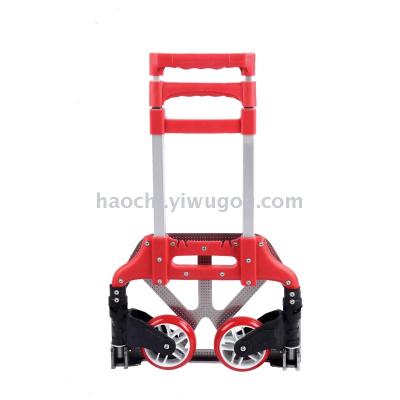 Luggage Trolley Shopping Cart Hand Buggy Shopping Cart Lever Car Truck Warehouse Trolley Small Trailer