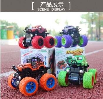 The Children 's four - wheel drive off - road vehicle shock absorbers shock absorbers boy simulation toy often shake bigfoot car model