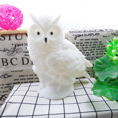 foreign trade exclusive for creative new exotic small night lamp cartoon owl stereo bedside lamp led vinyl night light