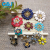 Color painting oil drop glue metal hand sewing small chrysanthemum flower dress button fashion brooch color claw drill