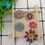 Color painting oil drop glue metal hand sewing small chrysanthemum flower dress button fashion brooch color claw drill