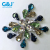 Thin pointed imitation table glass crystal on the d-shaped ear claw drop hand sewing bottom threading claw drilling 