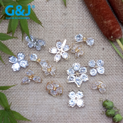 Children's hair band leather band decoration C buckle crystal zircon pendant combination box bag flower decoration 