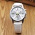 Korean version of men's watch fashion real belt mechanical quartz watch students Korean simple quartz watch