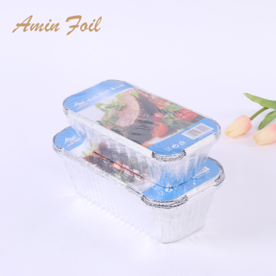 Meal box with aluminum cover grilled golden needle gu barbecue box snack aluminum box grilled chicken wings tin foil box
