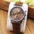 Korean version of men's watch fashion real belt mechanical quartz watch students Korean simple quartz watch