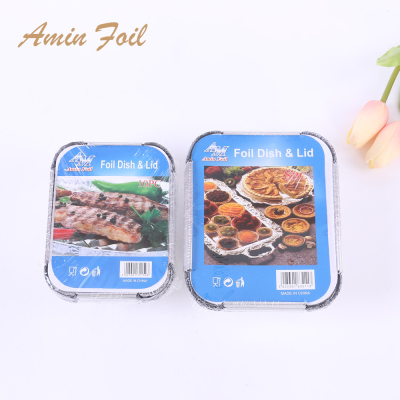 Small package aluminum foil meal box merchant supermarket chain store shelves selling household tin foil