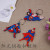 Manufacturers direct sales avengers spider-man captain America PVC cartoon double-sided key chain car pendant