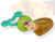 Baby pacifier fruit and vegetable chewing le silicone supplementary food bag grinding stick dual-purpose