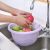 S41-6627 Vegetable Washing and Rice Washing Fruit Strainer Sieve with Lid Multi-Purpose Drain Screen Kitchen Supplies
