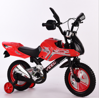 Imitation motorcycle shock absorber buggy 12 \"16\" export cross-country children's bicycle