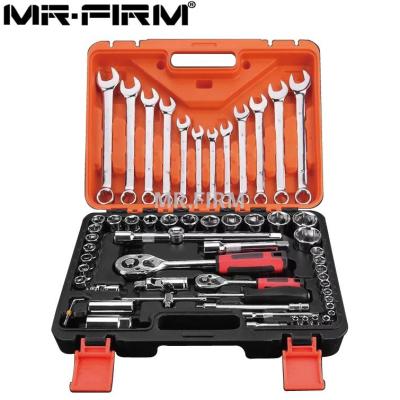 Manufacturer direct selling socket wrench 61 sets of tools for vehicle toolbox maintenance tools