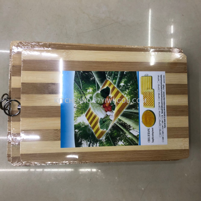 Export special kitchen supplies bamboo board foreign trade bamboo 1.4cm zebra striped cutting board knife board