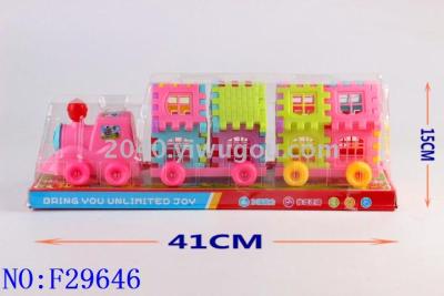 Construction truck F29646 for children toy sliding block trailer