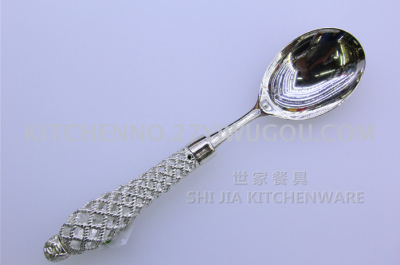Zinc alloy family hotel cutlery cutlery hollow handle zinc alloy knife fork spoon shovel salad fork