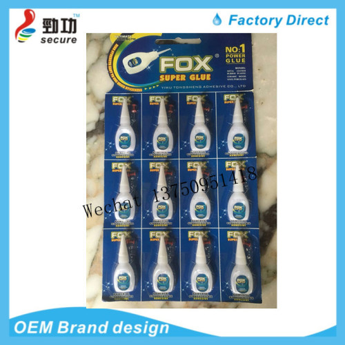 Fox Super Glue Philippines Europe Australia Hanging Card High Quality 502 Glue Strong Glue